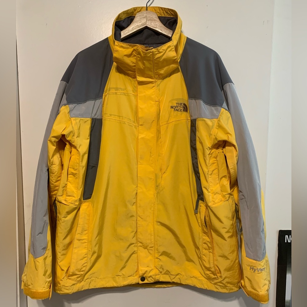 The North Face Yellow Outer Shell Jacket Size M - image 1
